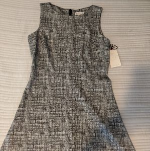 Black and White A-line knee Length Dress Lila Rose